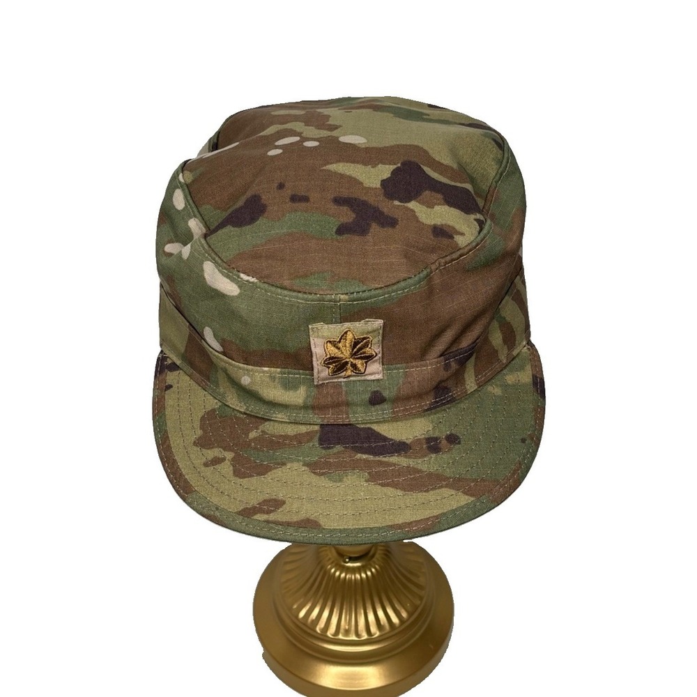 US Military OCP Patrol Cap Hat Camo Multicam Major Rank Garza Sekri 7 1/8